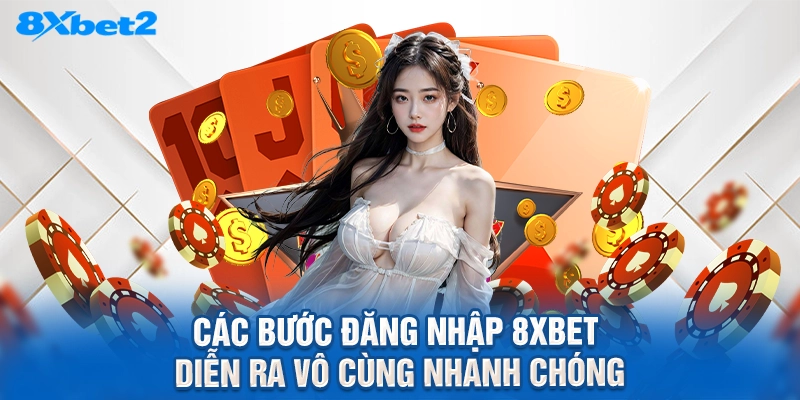 Các bước đăng nhập 8XBET diễn ra vô cùng nhanh chóng